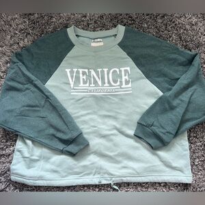 American Eagle Outfitters Green Sweatshirt